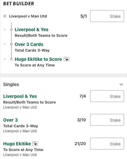 Liverpool Manchester United betting tips