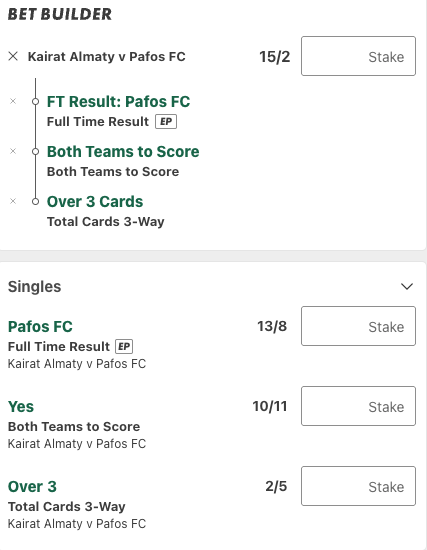 Kairat Almaty Vs Pafos Betting Tips