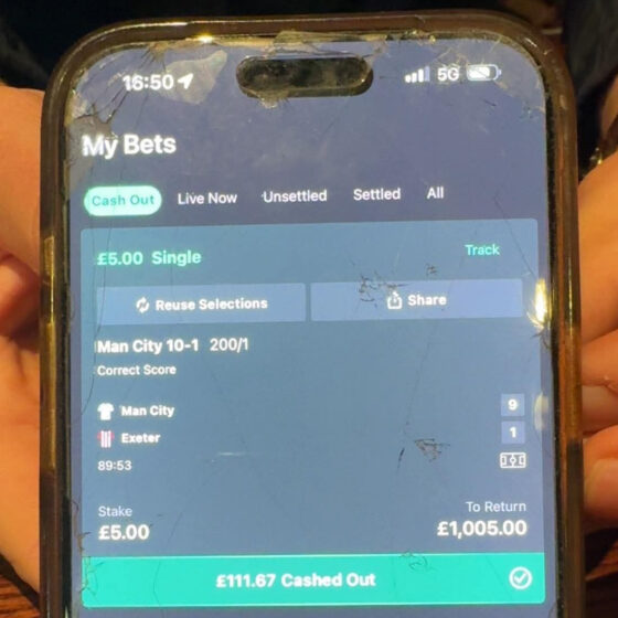 Man City bet