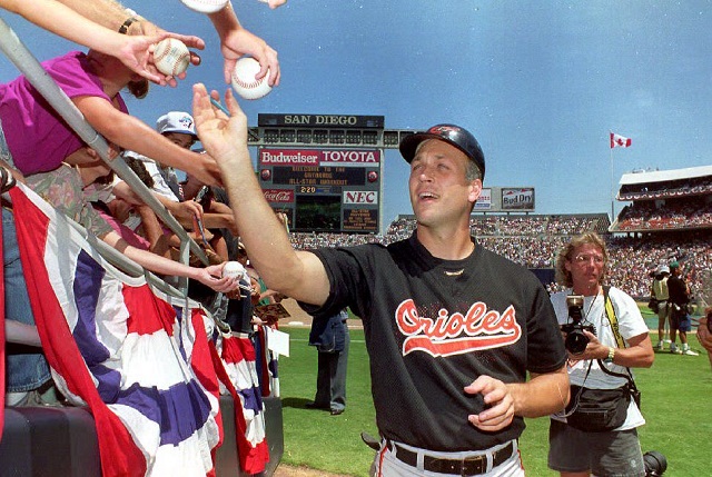 Cal Ripken Jr. greeting fans