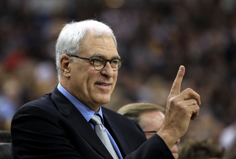 SACRAMENTO, CA - NOVEMBER 03: Head coach Phil Jackson of the Los Angeles Lakers coaches his team against the Sacramento Kings at ARCO Arena on November 3, 2010 in Sacramento, California. NOTE TO USER: User expressly acknowledges and agrees that, by downloading and or using this photograph, User is consenting to the terms and conditions of the Getty Images License Agreement. (Photo by Ezra Shaw/Getty Images)