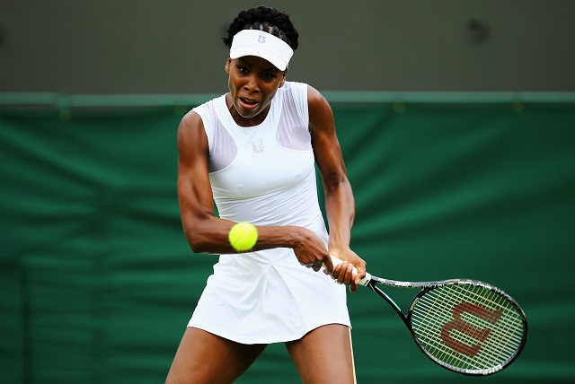 Venus Williams competes.