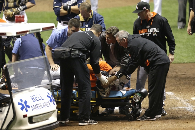 Miami Marlins v Milwaukee Brewers