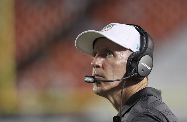 Joe Philbin during a game against the St. Louis Rams