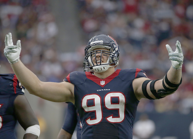 J.J. Watt gets the fans excited