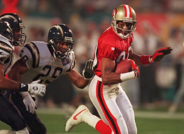 Jerry Rice on the move Jerry Rice on the move