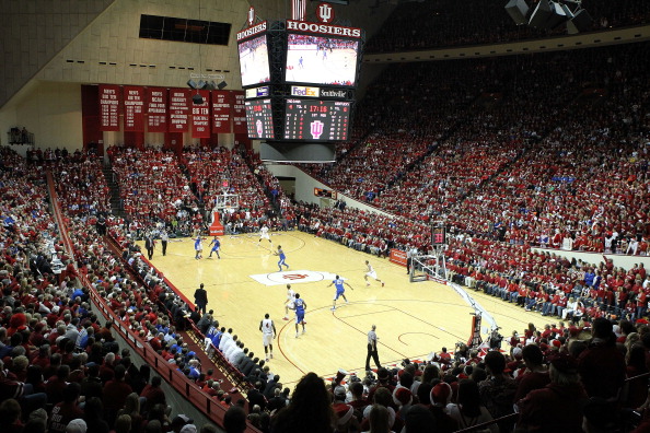 Indiana fans go wild in Assembly Hall.