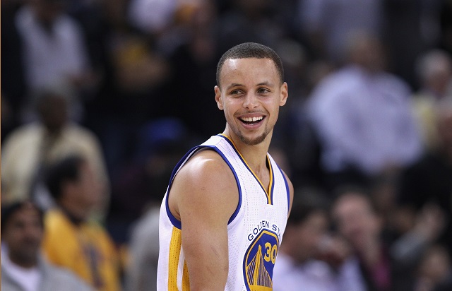 Stephen Curry smiling