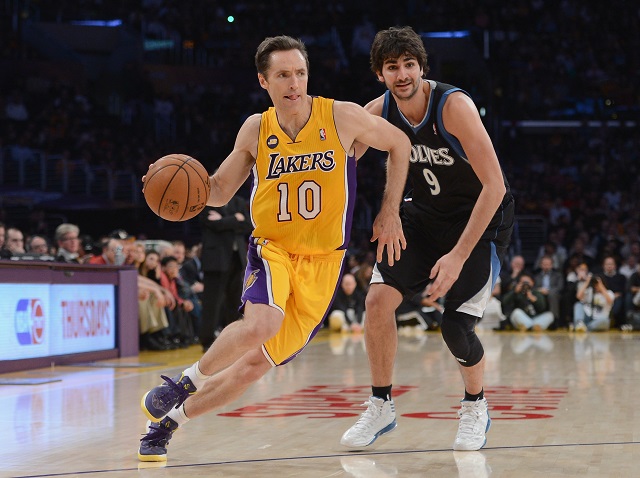 Steve Nash finished his career with the Los Angeles Lakers 