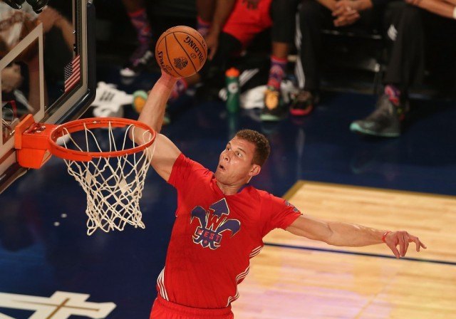 Blake Griffin torching the competition in the All-Star Dunk Contest.