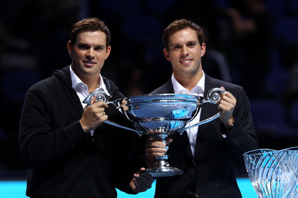 The Bryan Brothers hold another tennis award.