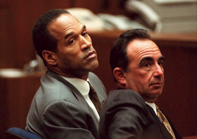 O.J. Simpson looks on in the courtroom