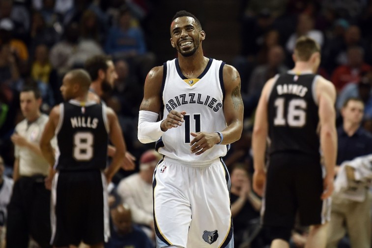 Stacy Revere/Getty ImagesMEMPHIS, TN - DECEMBER 30: Mike Conley #11 of the Memphis Grizzlies reacts to a called foul against the San Antonio Spurs during a game at the FedExForum on December 30, 2014 in Memphis, Tennessee. NOTE TO USER: User expressly acknowledges and agrees that, by downloading and or using this photograph, User is consenting to the terms and conditions of the Getty Images License Agreement. (Photo by Stacy Revere/Getty Images)