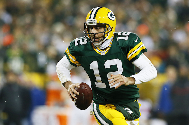 Aaron Rodgers against the Falcons