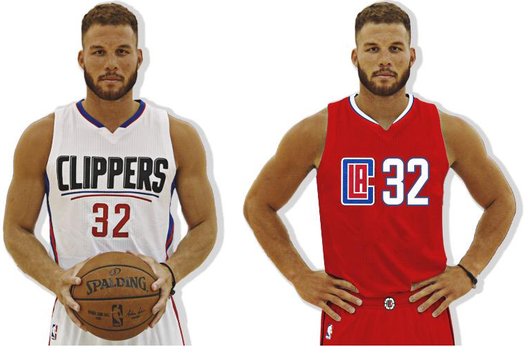Blake Griffin wears new Los Angeles Clippers uniform