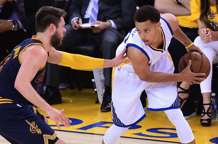 Steph Curry's shot chart was ugly, thanks to the Cleveland defense.