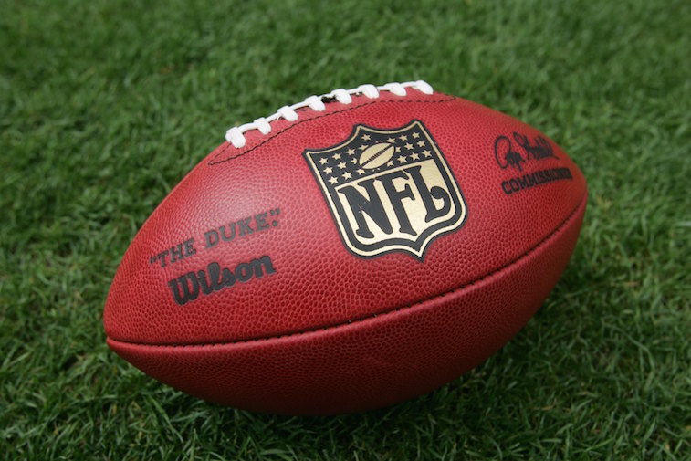 Detail view of the official NFL 'The Duke' game ball complete with commissioner Roger Goodell's signature as the Denver Broncos defeated the Oakland Raiders 23-20 in overtime during week two NFL action at Invesco Field at Mile High on September 16, 2007 in Denver, Colorado. (Photo by Doug Pensinger/Getty Images)