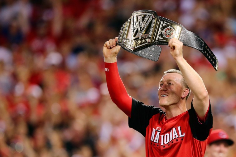 Todd Frazier celebrates victory at 2015 Home Run Derby