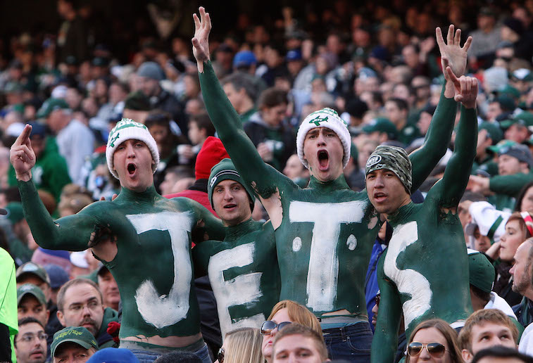 Fans of the New York Jets during a game in 2014.
