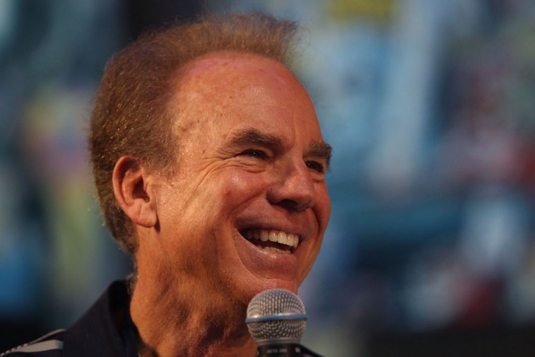 Roger Staubach speaks to the media
