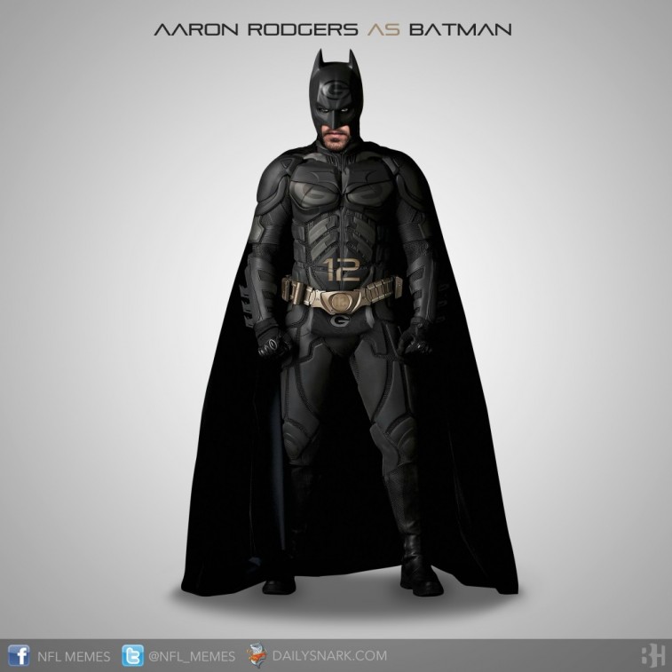 Aaron Rodgers as Batman