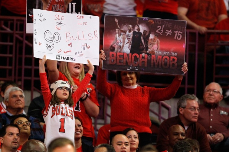 Chicago Bulls fans show their support