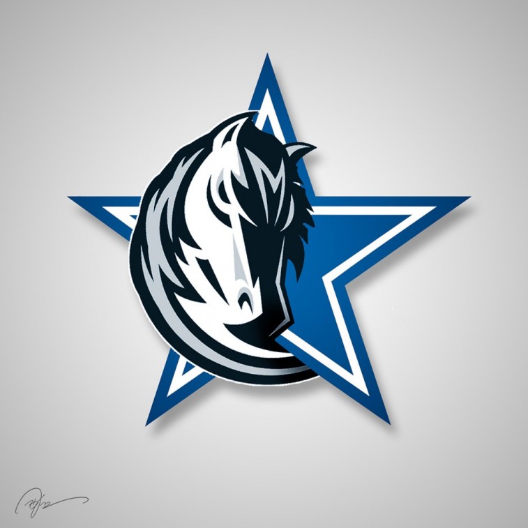 Dallas Cowboys and Dallas Mavericks mashup