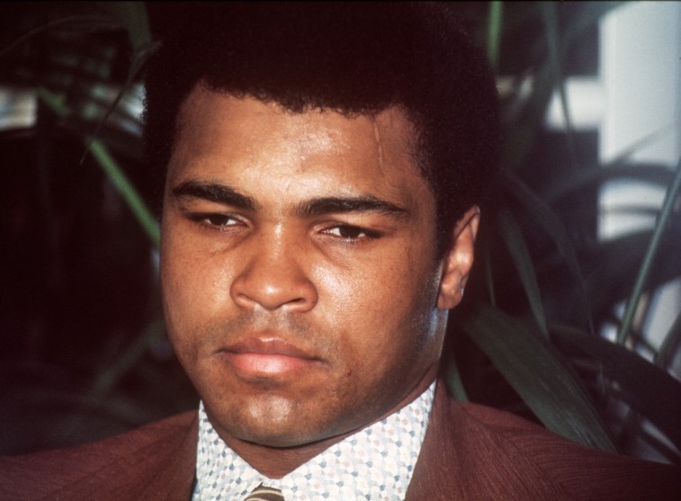 Muhammad Ali during a press conference