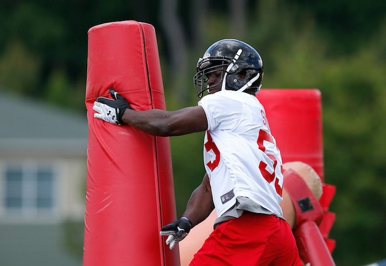 Prince Shembo at practice