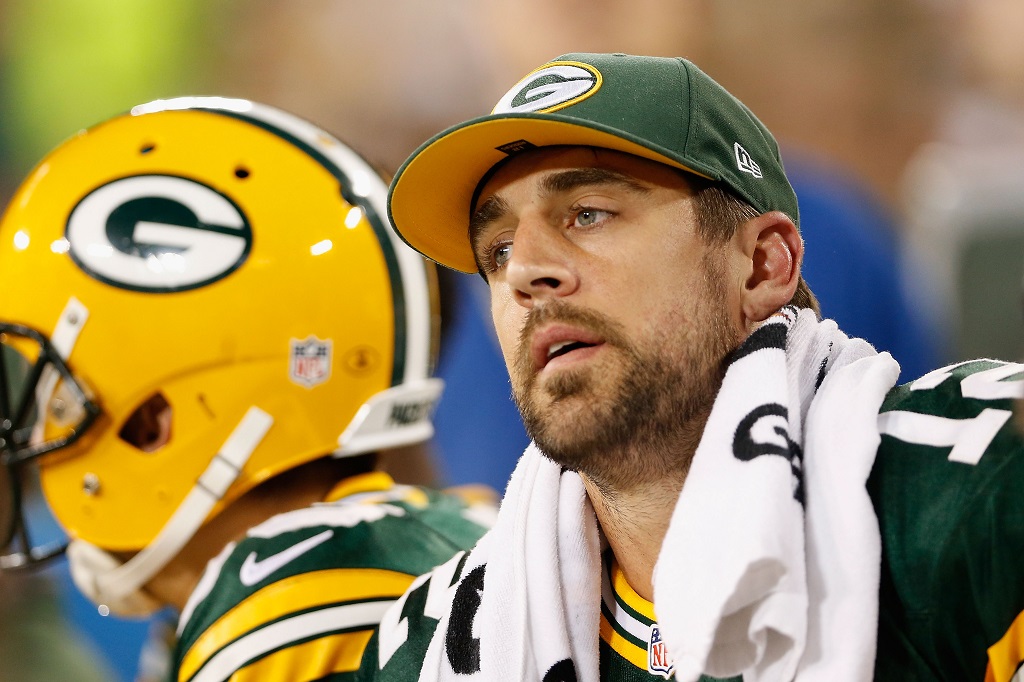 Aaron Rodgers and the Packers learned the hard way about the Falcon's D | Christian Peterson/Getty Images