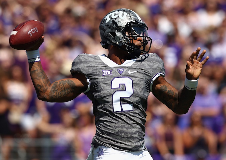 Trevone Boykin looks to throw for TCU