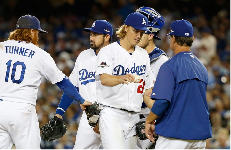 Dodgers NLDS Greinke Sean M. Haffey/Getty Images