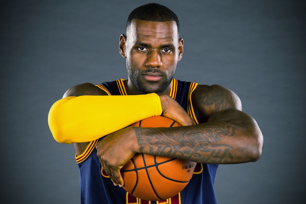LeBron James at Cavs media day
