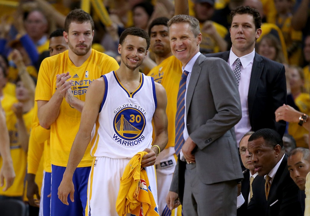 The Golden State Warriors are all smiles