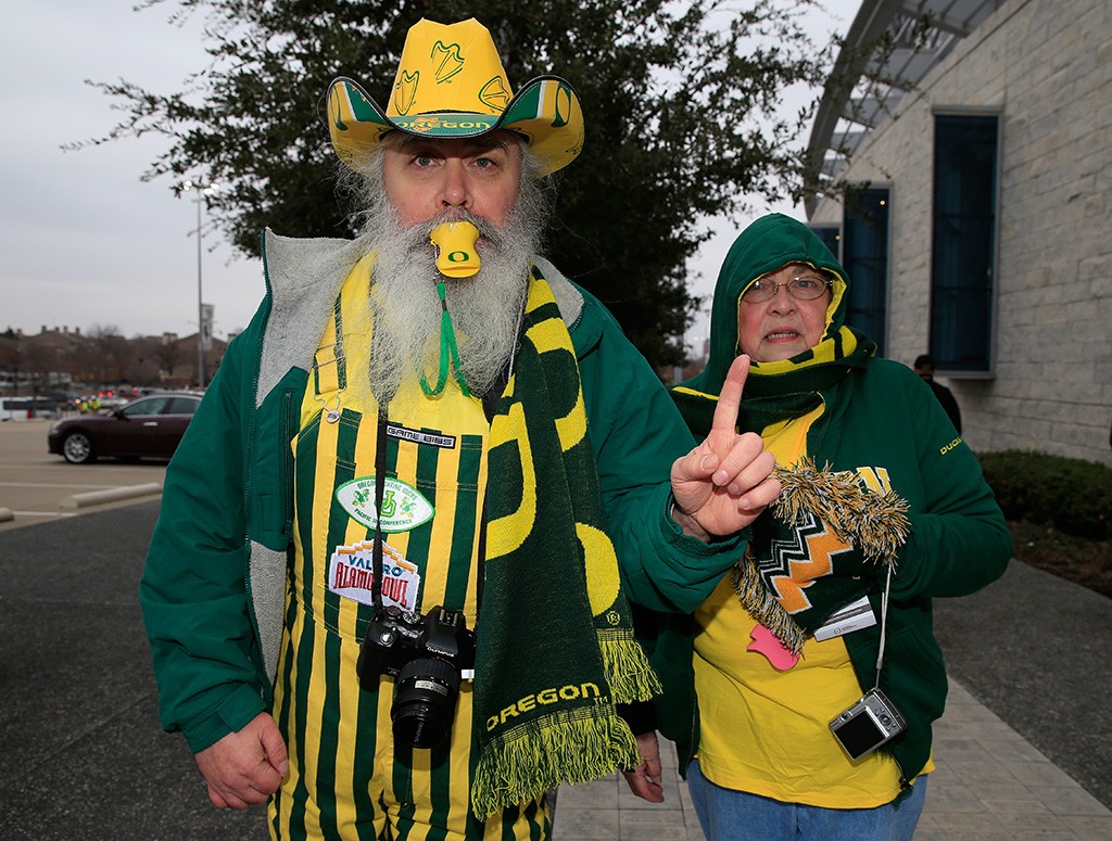 Oregon Ducks fans Oregon Ducks fans