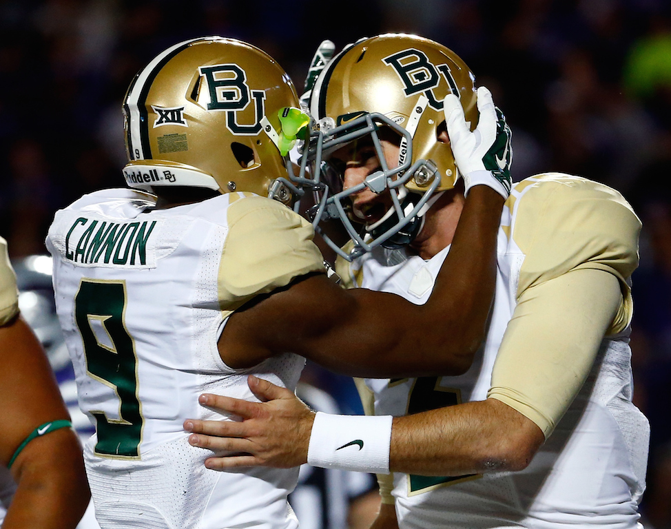 Baylor Bears celebrate a touchdown