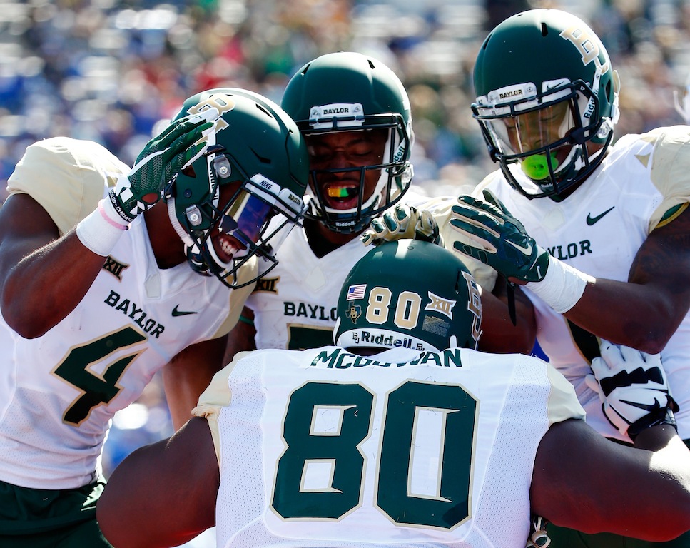 Baylor Bears celebrate a touchdown