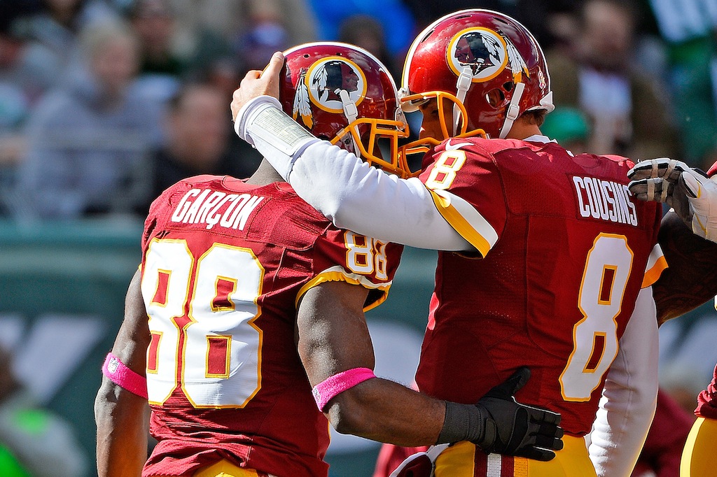 Garcon is congratulated by Cousins