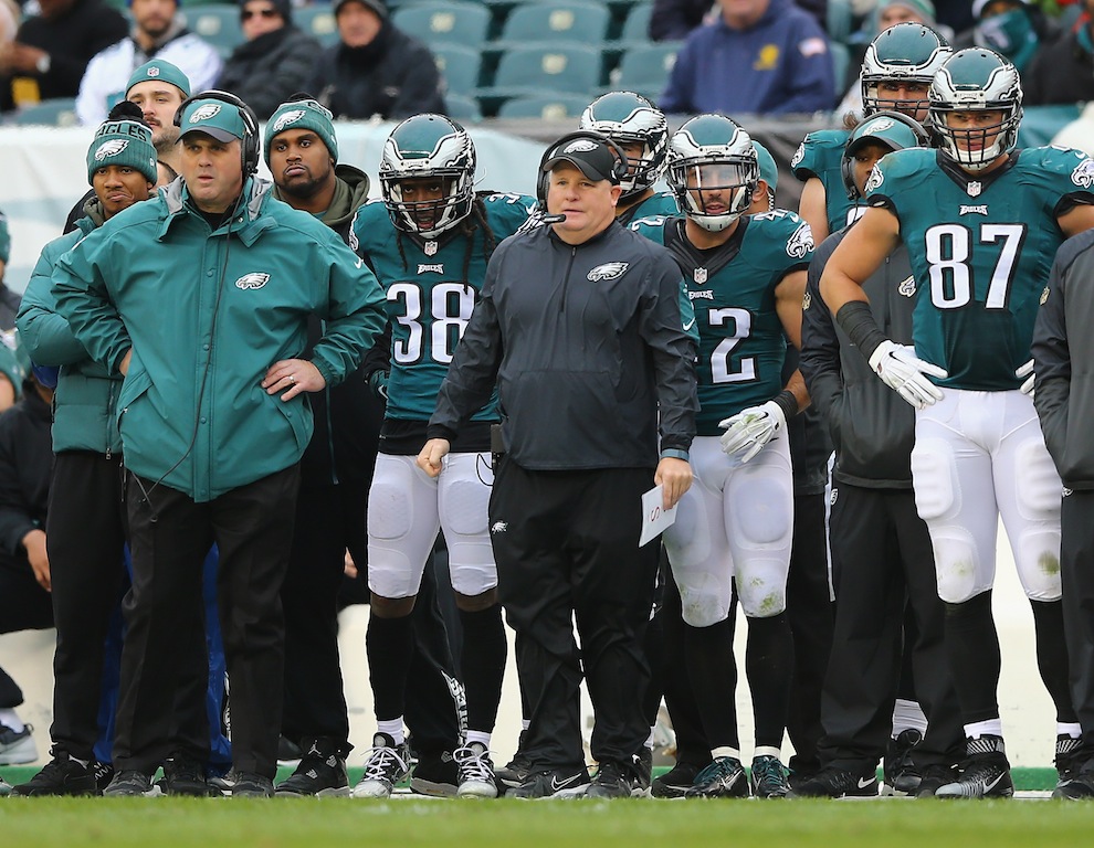 Philadelphia Eagles look on during a game against Tampa Bay