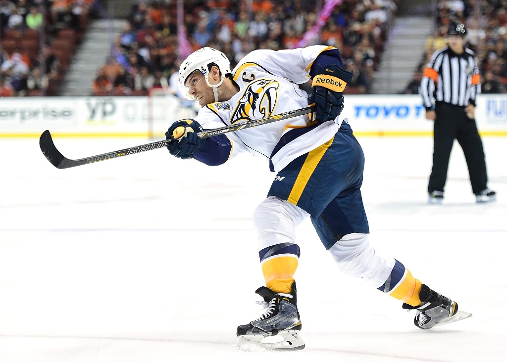 at Honda Center on November 1, 2015 in Anaheim, California.