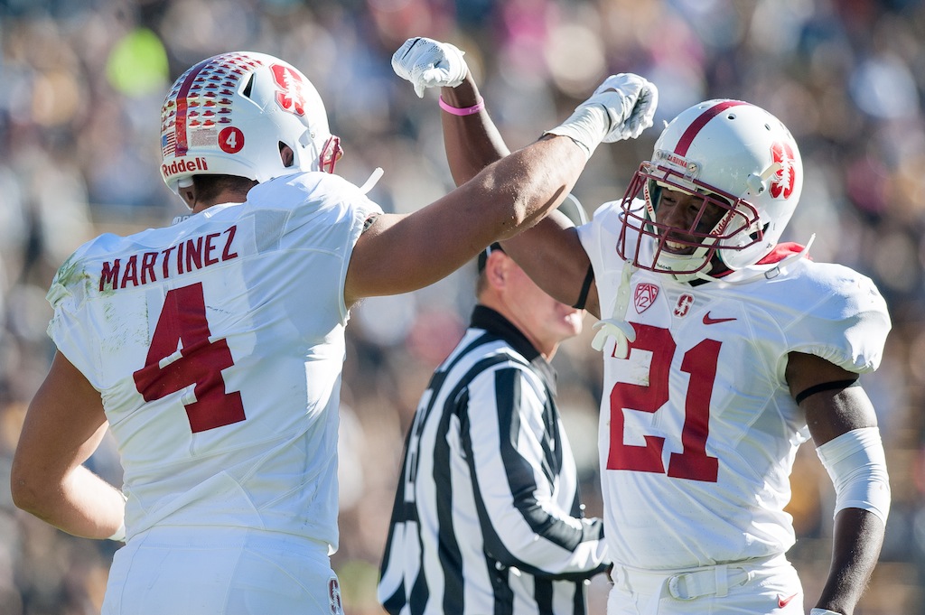 Stanford players celebrate