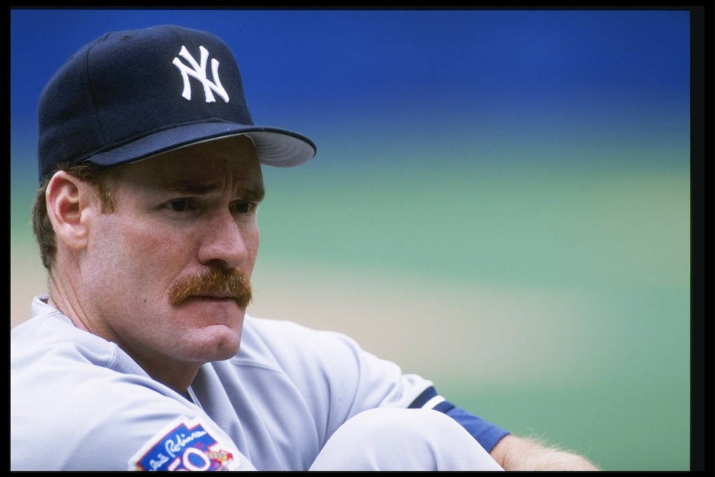 Wade Boggs sits before a game against the Blue Jays