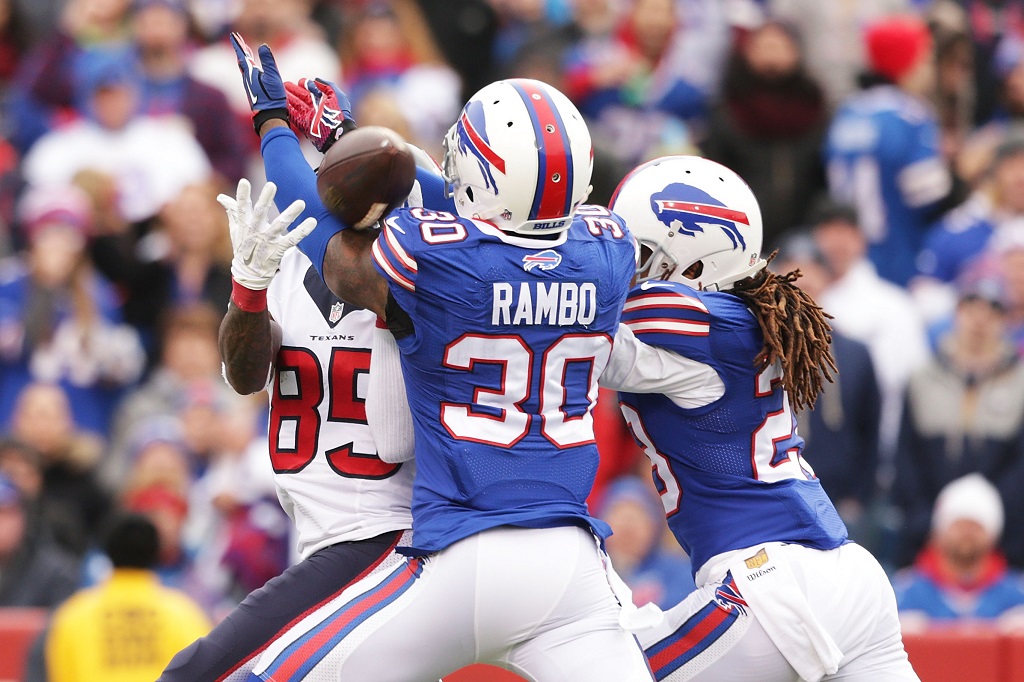 during the second half at Ralph Wilson Stadium on December 6, 2015 in Orchard Park, New York.