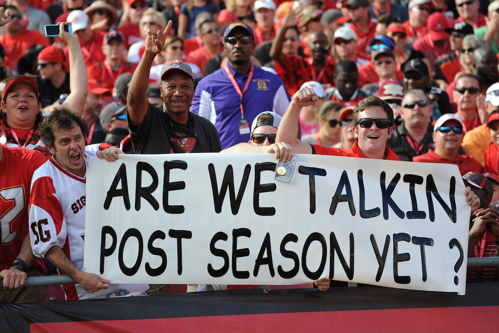 Bucs fans get a little ahead of themselves