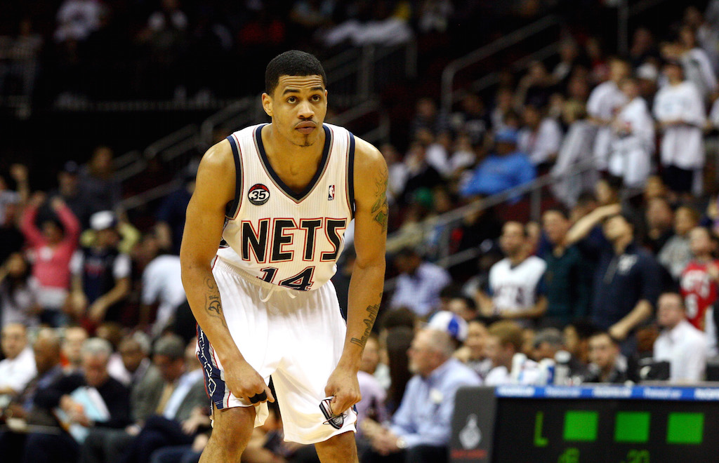 Gerald Green looks on during a game against the Cavs
