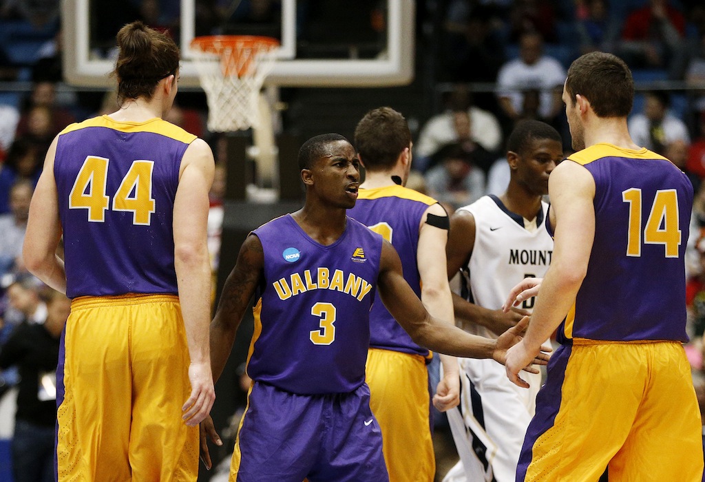 The Albany Great Danes celebrate