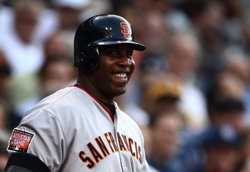 Barry Bonds is all smiles in a San Francisco Giants