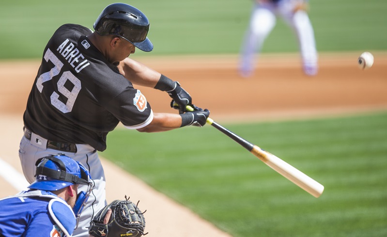 GLENDALE, AZ - MARCH 03: Jose Abreu #79 of the Chicago White Sox bats during a spring training game against the Los Angeles Dodgers at Camelback Ranch on March 3, 2016 in Glendale, Arizona. (Photo by Rob Tringali/Getty Images) *** Local Caption *** Jose Abreu