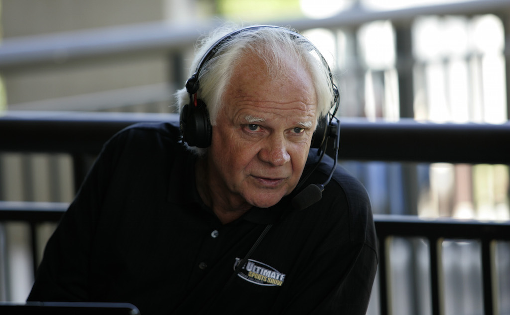 Ken Stabler during a radio broadcast during the first round of the Regions Charity Classic at the Robert Trent Jones Golf Trail at Ross Bridge in Hoover, Alabama. (Photo by Michael Cohen/Getty Images)