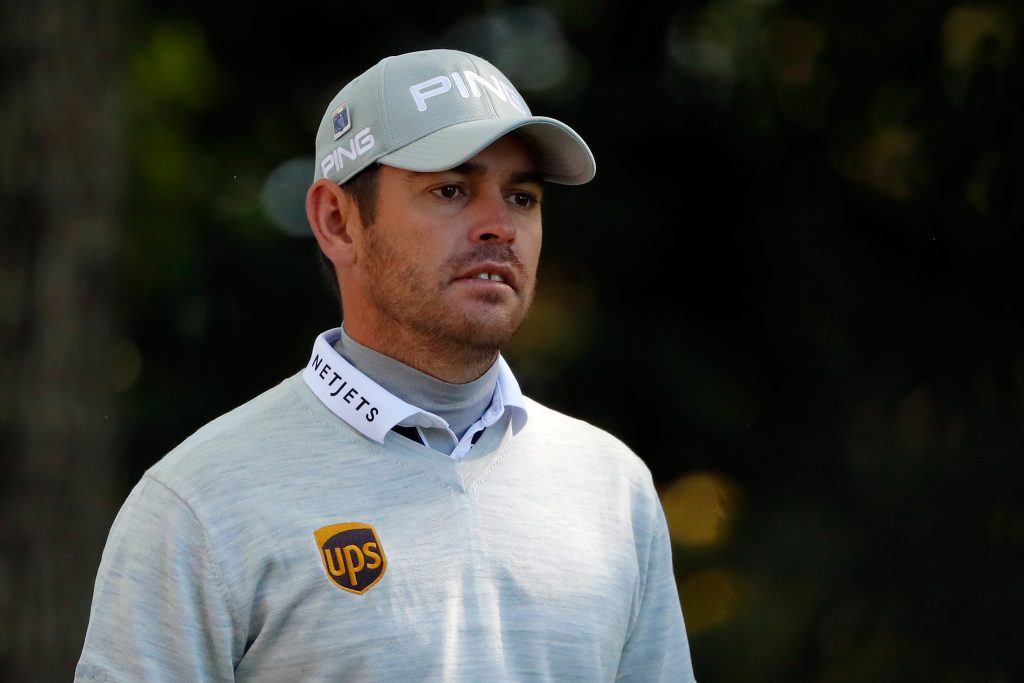 Louis Oosthuizen looks concerned.